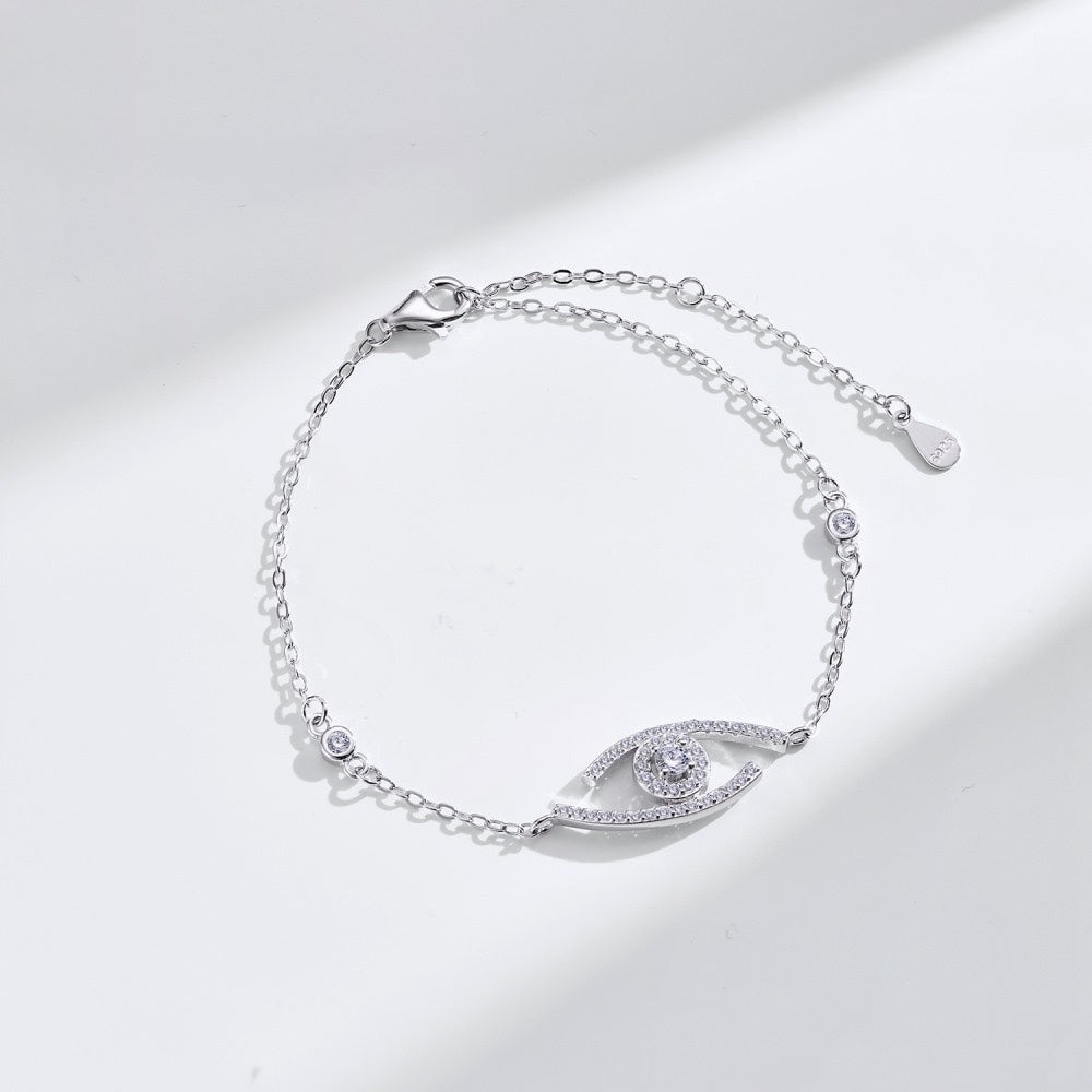 [Panda Jewelry]Lucky Eye Pave-Set Diamond Bracelet