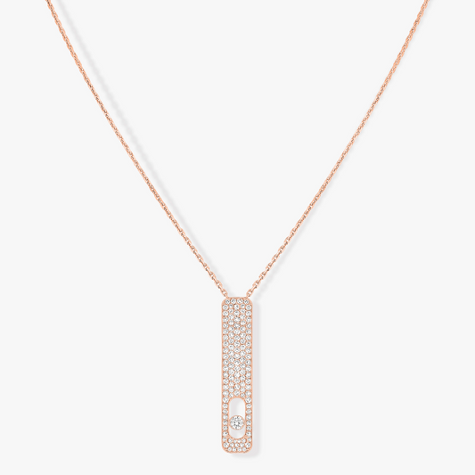 [Panda Jewelry]MY FIRST DIAMOND PAVED NECKLACE