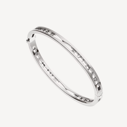 [Panda Jewelry]ZERO 1 SPIRAL LOGO SILVER BRACELET