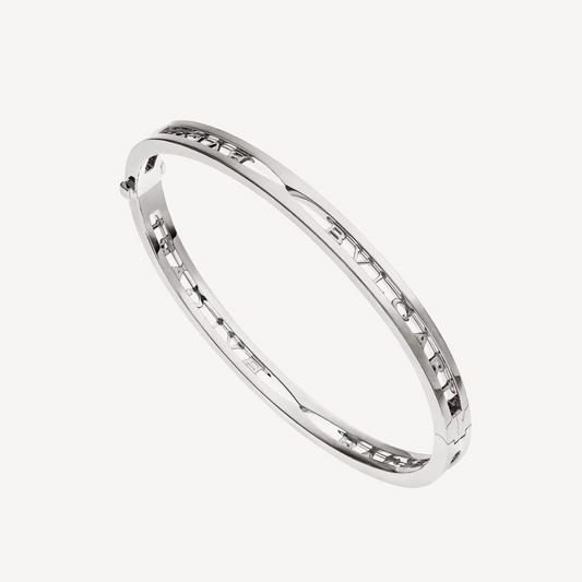 [Panda Jewelry]ZERO 1 SPIRAL LOGO SILVER BRACELET