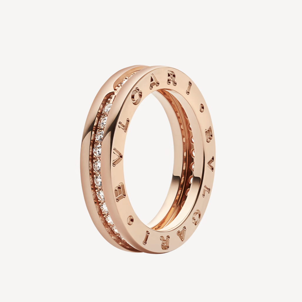 [Panda Jewelry]ZERO 1 ONE-BAND PAVED DIAMONDS ON THE SPIRAL RING