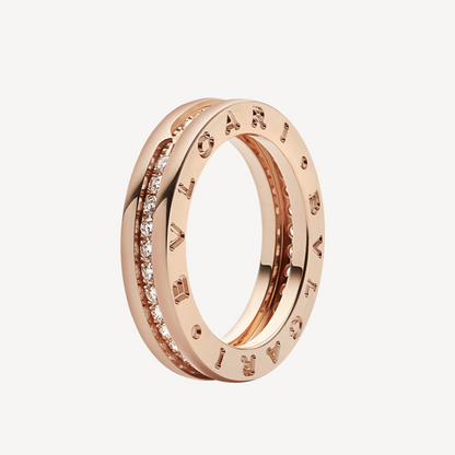 [Panda Jewelry]ZERO 1 ONE-BAND PAVED DIAMONDS ON THE SPIRAL RING