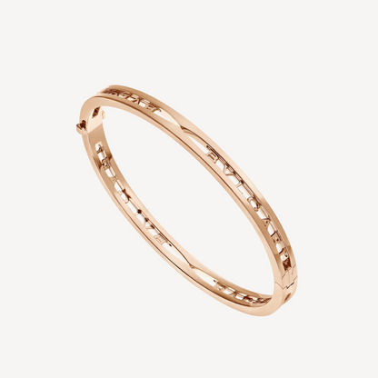 [Panda Jewelry]ZERO 1 SPIRAL LOGO PINK GOLD BRACELET