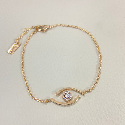 [Panda Jewelry]Lucky Eye Pave-Set Diamond Bracelet