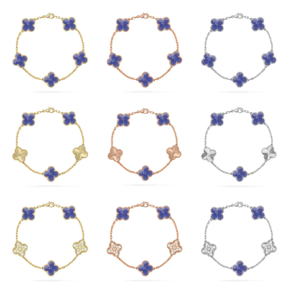 [Panda Jewelry]CLOVER 5 MOTIF BLUE VEINS BRACELET COLLECTION