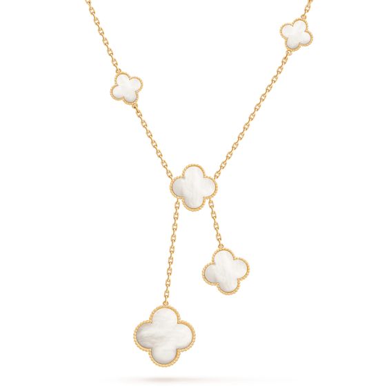 [Panda Jewelry]CLOVER MOTHER OF PEARL NECKLACE 6 MOTIF