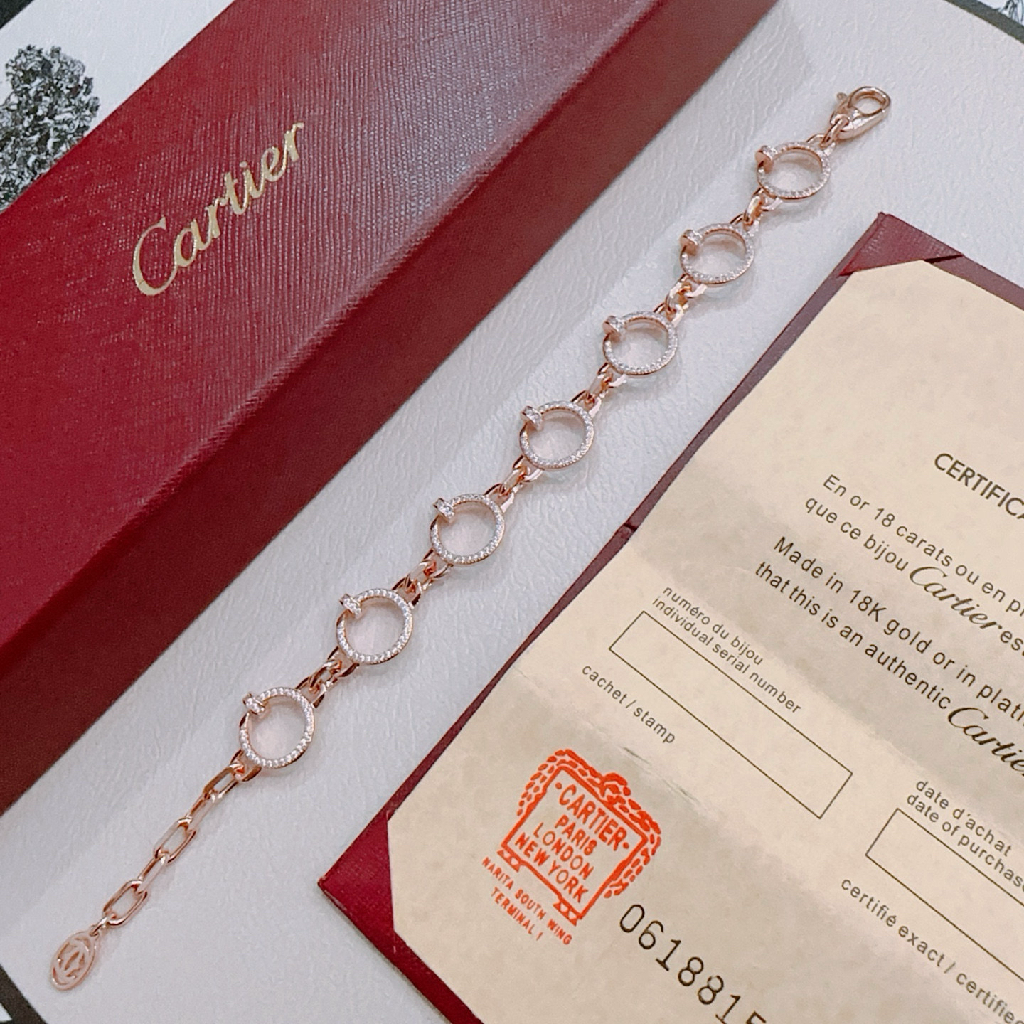 [Panda Jewelry Jewelry] LOVE&JUSTE BRACELET DIAMONDS
