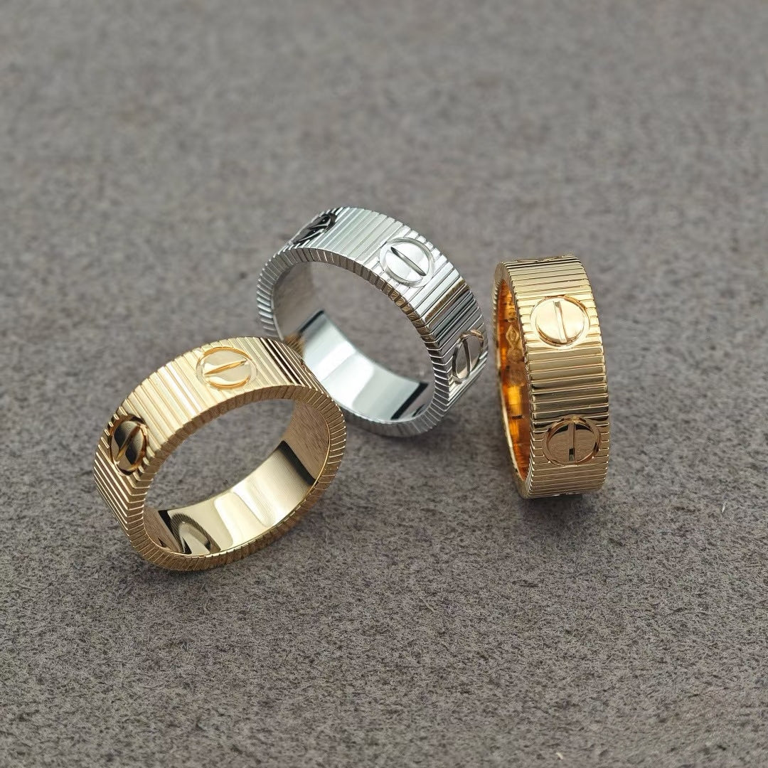 [Panda Jewelry]LOVE 6.5MM RING