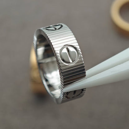 [Panda Jewelry]LOVE 6.5MM RING