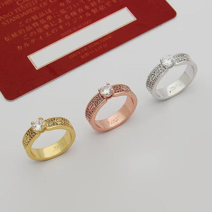 [Panda Jewelry]Starry Sky Diamond Ring