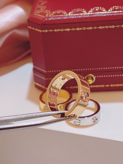 [Panda Jewelry]Three-Diamond Ring