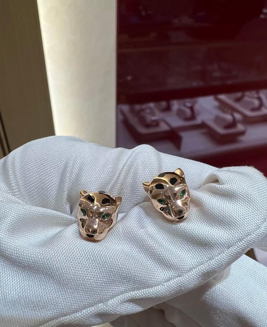 [Panda Jewelry]CHRRTAH-PRINT STUD EARRINGS, THREE COLORS