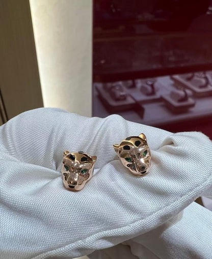 [Panda Jewelry]CHRRTAH-PRINT STUD EARRINGS, THREE COLORS