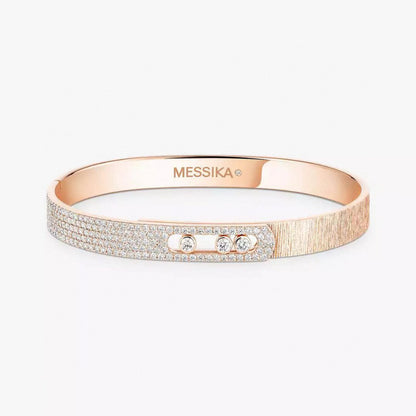 [Panda Jewelry]2026 BRAND-NEW FROSTED BRACELET WITH DIAMONDS THREE COLORS