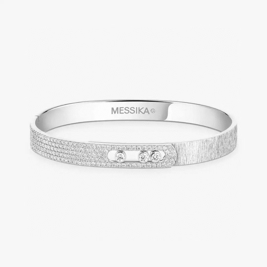 [Panda Jewelry]2026 BRAND-NEW FROSTED BRACELET WITH DIAMONDS THREE COLORS