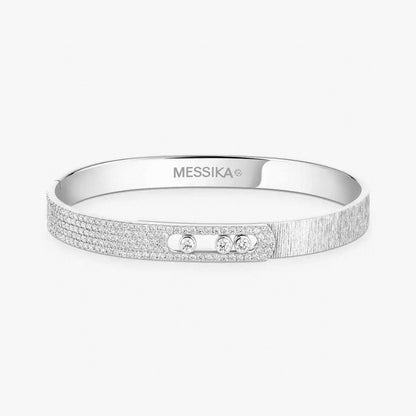 [Panda Jewelry]2026 BRAND-NEW FROSTED BRACELET WITH DIAMONDS THREE COLORS