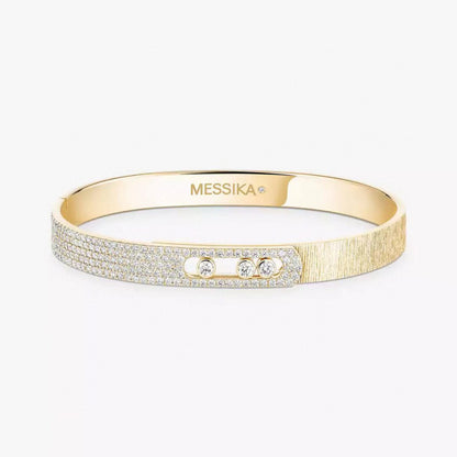 [Panda Jewelry]2026 BRAND-NEW FROSTED BRACELET WITH DIAMONDS THREE COLORS