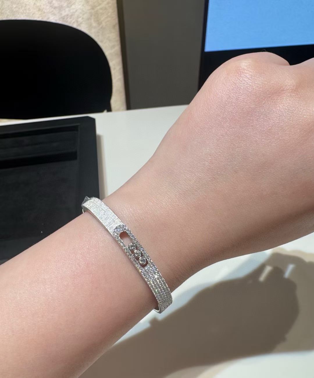[Panda Jewelry]2026 BRAND-NEW FROSTED BRACELET WITH DIAMONDS THREE COLORS