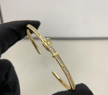 [Panda Jewelry]DIAMOND-ENCRUSTED BRACELET THREE COLORS