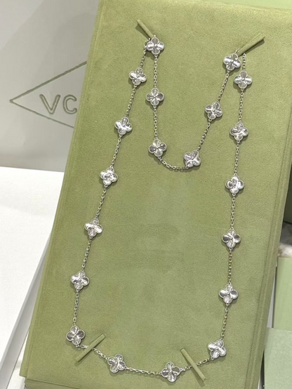 [Panda Jewelry]CLOVER 20 MOTIFS SILVER LASER