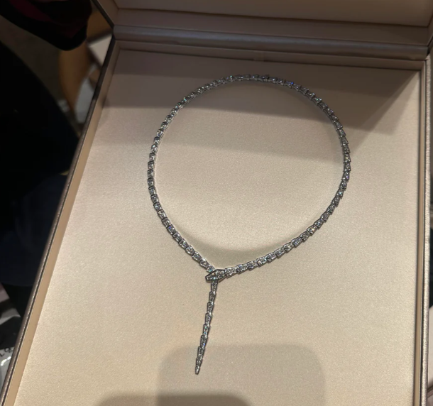[Panda Jewelry]NEW！SERPENT DIAMOND NECKLACE