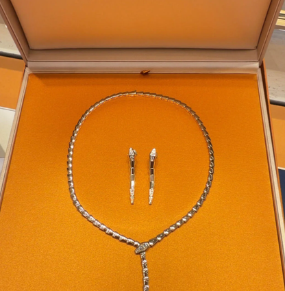 [Panda Jewelry]NEW！SERPENT DIAMOND NECKLACE