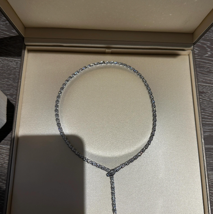 [Panda Jewelry]NEW！SERPENT DIAMOND NECKLACE