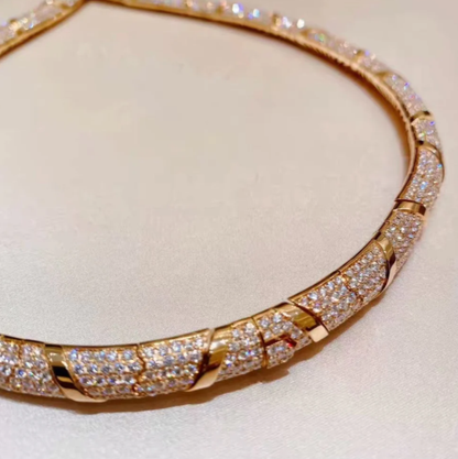 [Panda Jewelry]HAUTE COUTURE GOLD SERPENTI NECKLACE