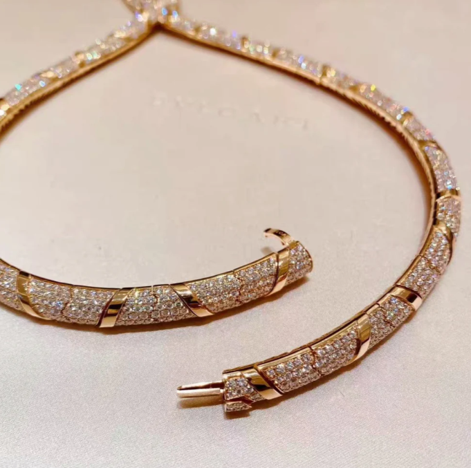 [Panda Jewelry]HAUTE COUTURE GOLD SERPENTI NECKLACE
