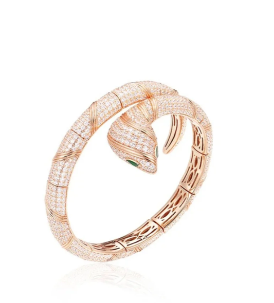 [Panda Jewelry]HAUTE COUTURE GOLD SERPENTI BRACELET