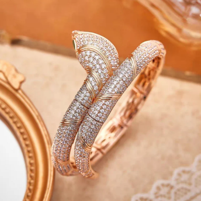 [Panda Jewelry]HAUTE COUTURE GOLD SERPENTI BRACELET