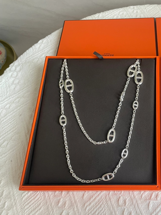 [Panda Jewelry]Classic Silver Sweater Chain