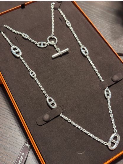 [Panda Jewelry]Classic Silver Sweater Chain