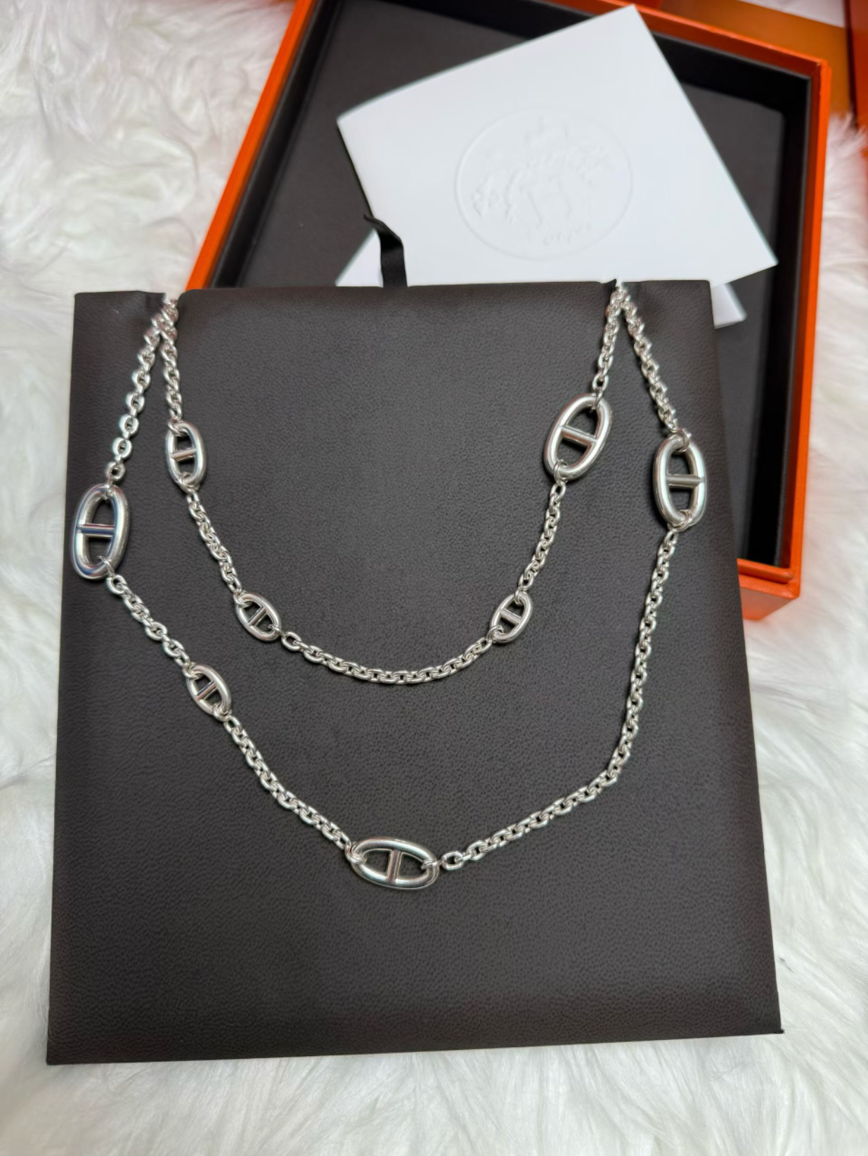 [Panda Jewelry]Classic Silver Sweater Chain