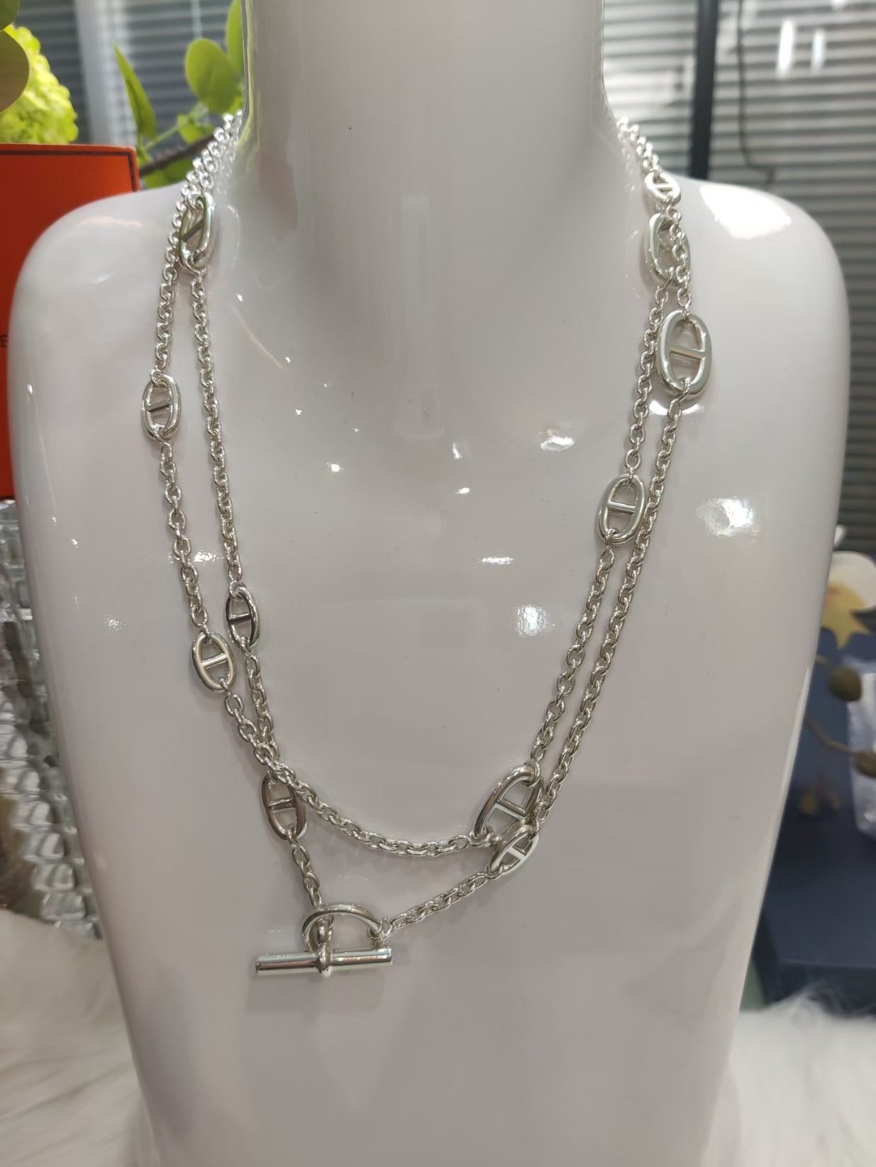 [Panda Jewelry]Classic Silver Sweater Chain