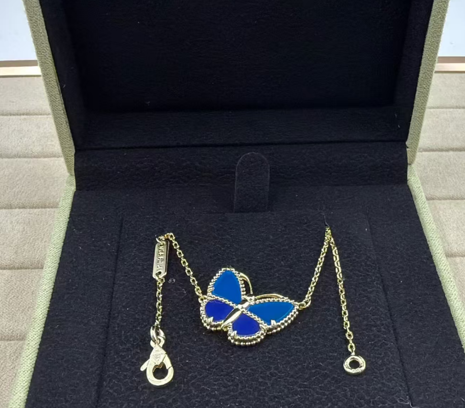 [Panda Jewelry]2026 NEW BUTTERFLY BLUE   NECKLACE