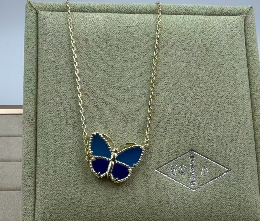 [Panda Jewelry]2026 NEW BUTTERFLY BLUE   NECKLACE