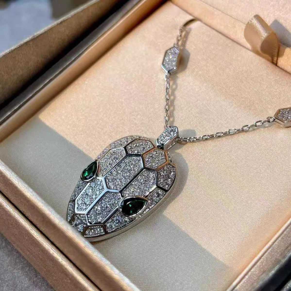 [Panda Jewelry]Bvlgari Serpenti diamond necklace