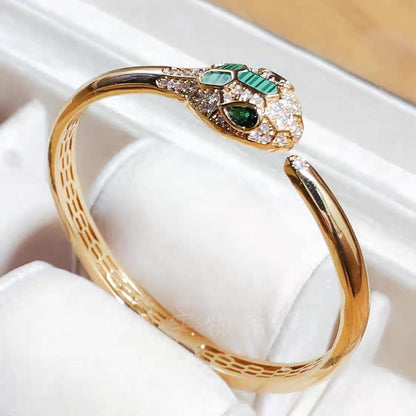 [Panda Jewelry]Bvlgari Snake-head agate diamond bracelet