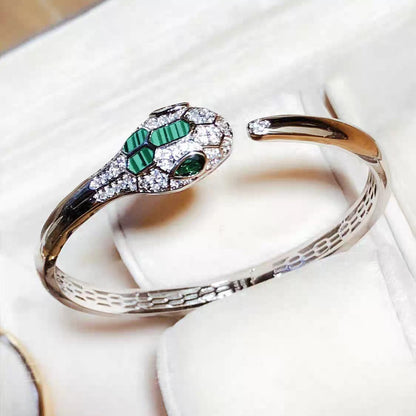 [Panda Jewelry]Bvlgari Snake-head agate diamond bracelet