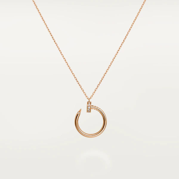 [Panda Jewelry]JUSTE NECKLACE PINK GOLD