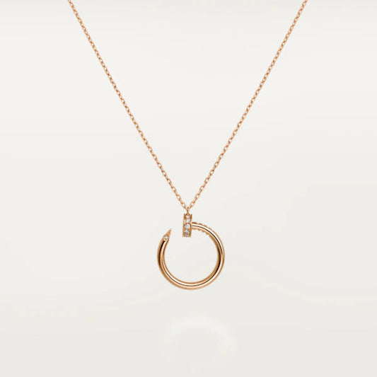 [Panda Jewelry]JUSTE NECKLACE PINK GOLD