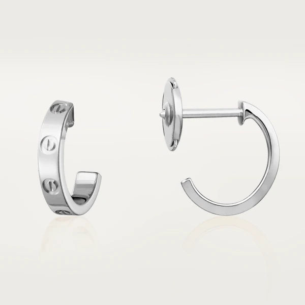 [Panda Jewelry]LOVE EARRINGS 2.65MM SILVER