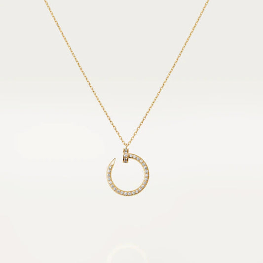 [Panda Jewelry]JUSTE NECKLACE GOLD DIAMONDS