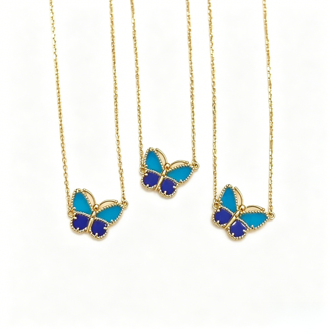 [✨Panda Jewelry💎] 2026 NEW LUCKY BUTTERFLY 1 MOTIFS NECKLACE