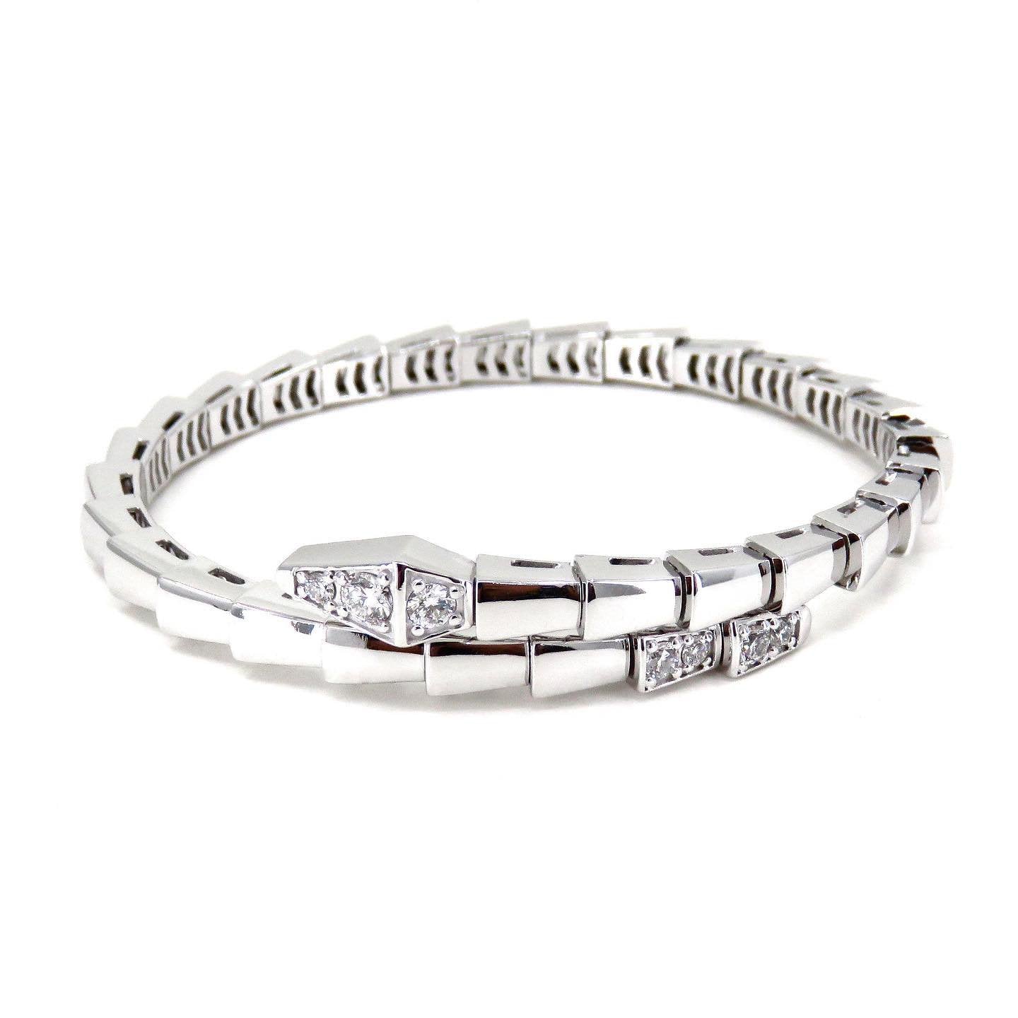 [Panda Jewelry]SERPENTI BRACELET DIAMONDS SILVER