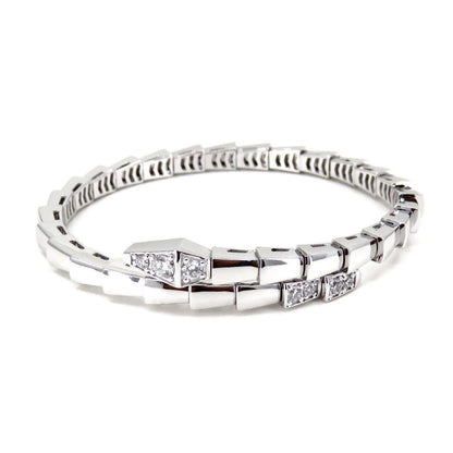 [Panda Jewelry]SERPENTI BRACELET DIAMONDS SILVER