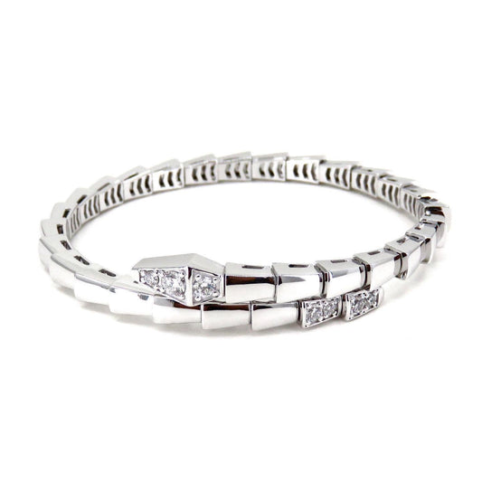 [Panda Jewelry]SERPENTI BRACELET DIAMONDS SILVER