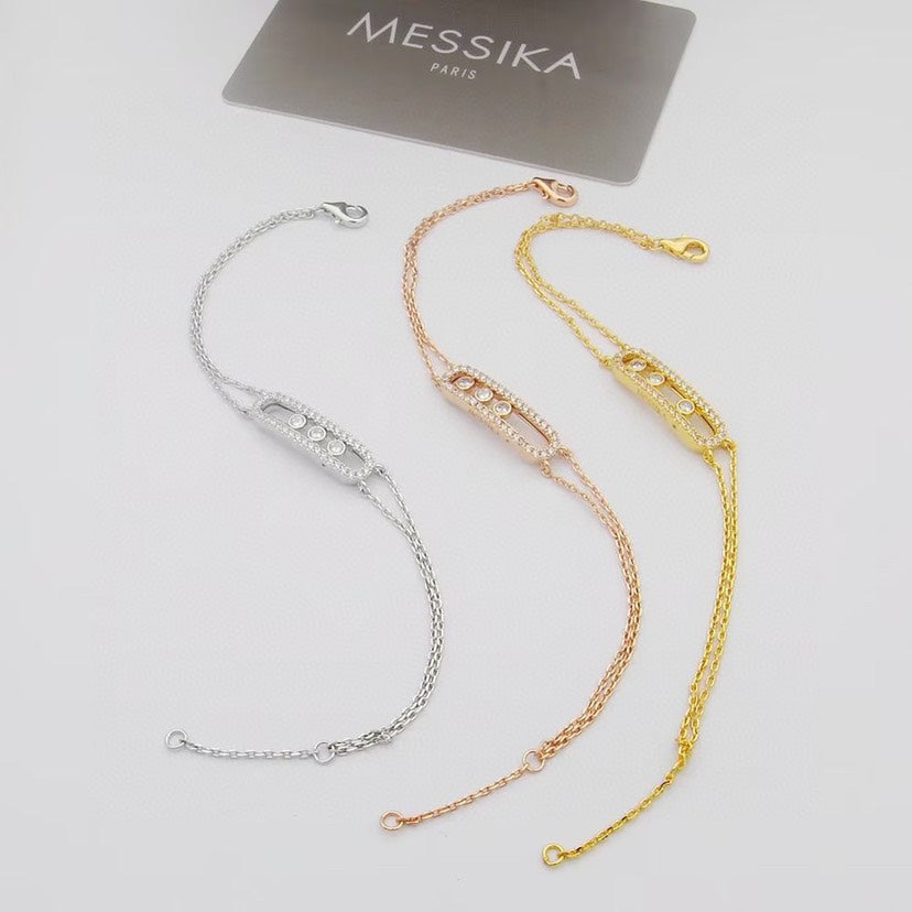 [Panda Jewelry] Move Classique pav茅 bracelet