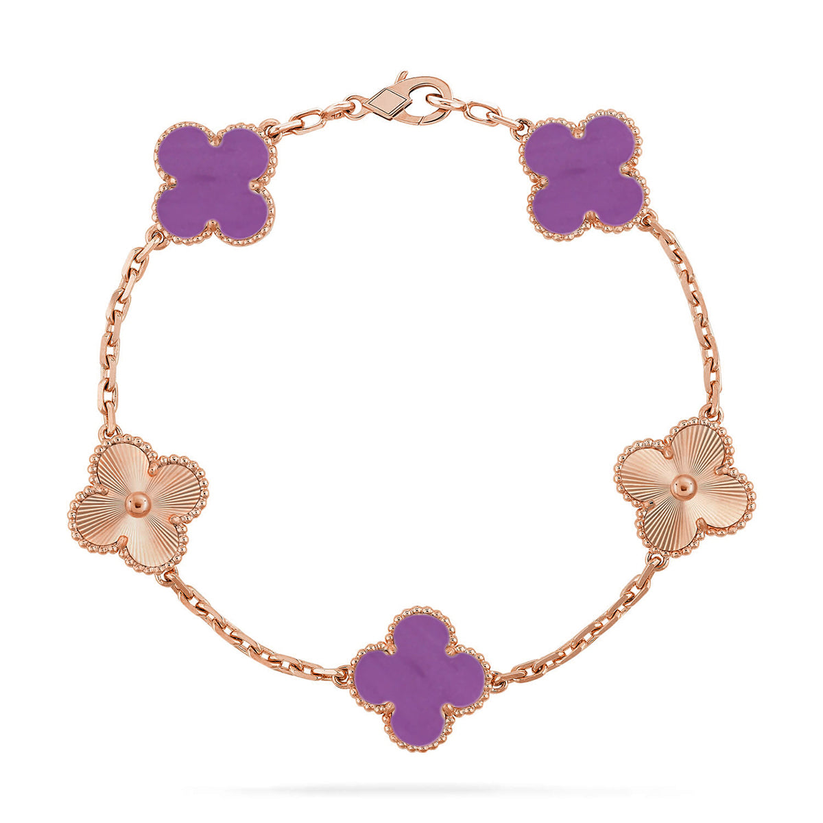 [Panda Jewelry] CLOVER 5 MOTIF VIOLET BRACELET COLLECTION